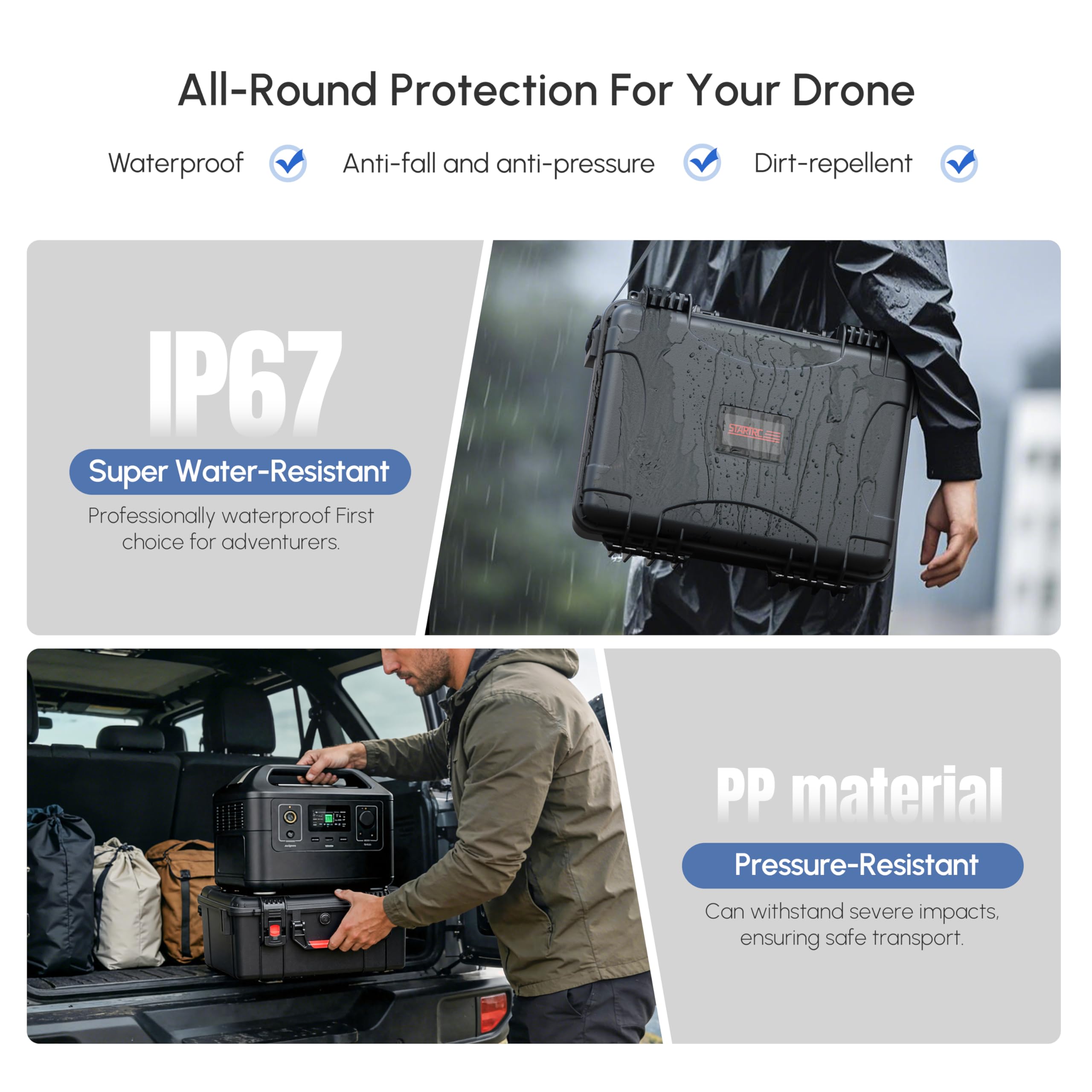 Waterproof Hard Case for DJI A - Drone Lidar ulasan dan harga