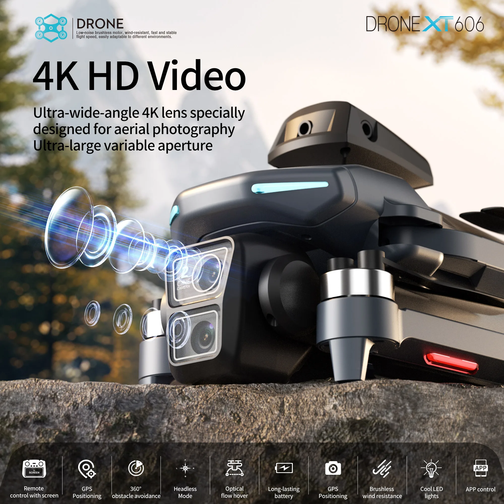 Original XT606 MAX GPS Drone 4 - Drone Lidar ulasan dan harga