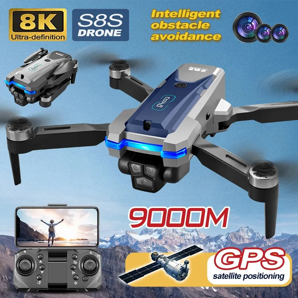 S8S GPS Drone 5G Wifi 8K HD Du - Drone Aerial Photography ulasan dan harga